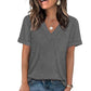 Dames V-hals Korte Mouw Casual T-shirt