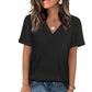 Dames V-hals Korte Mouw Casual T-shirt