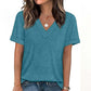 Dames V-hals Korte Mouw Casual T-shirt
