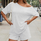 🌸 Tweedelige off-shoulder loungewearset voor dames ✨