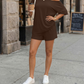 🌸 Tweedelige off-shoulder loungewearset voor dames ✨