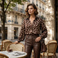 👚 50% Korting – Damesblouse met Stippen & Knoopsluiting | Retro, Elegant & Makkelijk te Combineren