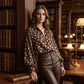 👚 50% Korting – Damesblouse met Stippen & Knoopsluiting | Retro, Elegant & Makkelijk te Combineren