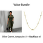 Dames Jumpsuit met Korte Mouwen en Knopen