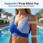 👙🎨〰️ Tweedelig bikini-zwempak met kleurblokken en strepen ☀️🌊