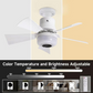 💡 RGB Plafondventilator met Bluetooth – Koele Lucht, Muziek en Sfeerverlichting 🎶🍃