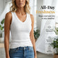 ⏰🎁Dames tanktop met V-hals en ribbels