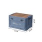 🌞 50% Korting!🏕️Inklapbare Camping Opbergbox met Houten Deksel – 30L Organizer en Tafel in Eén