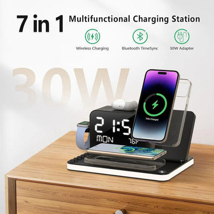 🔋50% KORTING ⚡ 7-in-1 Draadloos Laadstation – Eén Oplader voor Al je Apparaten