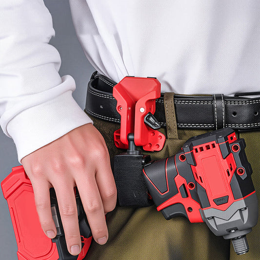 ⏳Tijdelijke aanbieding⏰🔧🛠️ Draagbare zelfvergrendelende holster voor elektrisch gereedschap – Auto-Lock riemclip voor boormachines en slagmoersleutels🔒