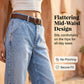👖 Damesjeans met hoge taille en verkort model