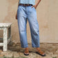 👖 Damesjeans met hoge taille en verkort model