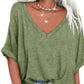 Dames casual V-hals top met losse pasvorm