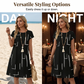 🎉Tijdelijke aanbieding🎉 Relaxed Fit midi-jurk voor dames, perfect voor op vakantie
