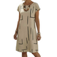 🎉Tijdelijke aanbieding🎉 Relaxed Fit midi-jurk voor dames, perfect voor op vakantie