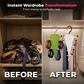 ⏰🎁Multifunctioneel V-vormig dubbelzijdig opbergrek met hangers