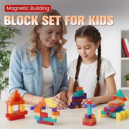 🎁🧲Magnetische Bouwblokken voor Kinderen | 6-Zijdige Magneten🏗️