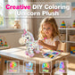 DIY Kleur-in Eenhoorn Pluche Speelgoedset