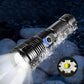 Set van superheldere, waterdichte, oplaadbare zaklampen met zoomfunctie