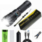 Set van superheldere, waterdichte, oplaadbare zaklampen met zoomfunctie