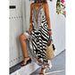 👗Maxi-jurk met zebra- en luipaardprint