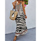 👗Maxi-jurk met zebra- en luipaardprint
