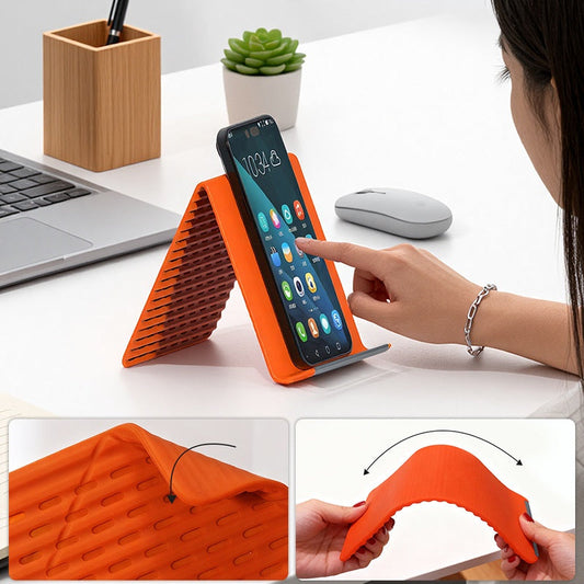 📱 50% KORTING! Flexibele Siliconen Telefoonhouder | Verstelbare Handsfree Standaard | Zacht, Licht & Draagbaar | Ideaal voor Bureau, Bed & Onderweg ✨