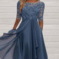 Elegante, zwierige cocktailjurk met borduursels