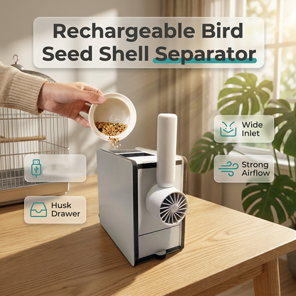 🦜Oplaadbare Vogelzaad Schillenscheider