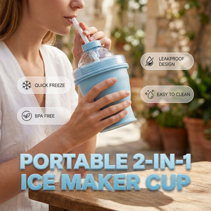 🧊2-in-1 Opvouwbare IJsbolmaker Beker