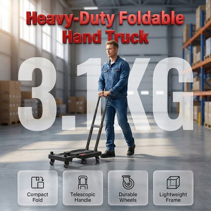 ⏳🔥 50% KORTING, TIJDELIJK! 📦 Opvouwbare, stille handkar