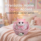 🐱🎀 Zachte Kattenknuffel met Slow-Rebound Effect – Schattige Pluche Kat met Roze Strik & Kanten Kraag
