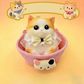 🐱🎀 Zachte Kattenknuffel met Slow-Rebound Effect – Schattige Pluche Kat met Roze Strik & Kanten Kraag