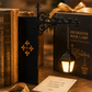 Miniatuur retro straatlantaarn-boekensteunlampje