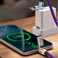 📢📢NU 50% KORTING!🔌 ⚡4-in-1 LED-oplaadkabel – Snellader met meerdere aansluitingen en indicatielampje, duurzame siliconen oplaadkabel voor iPhone, Type-C en Micro USB-apparaten🔋