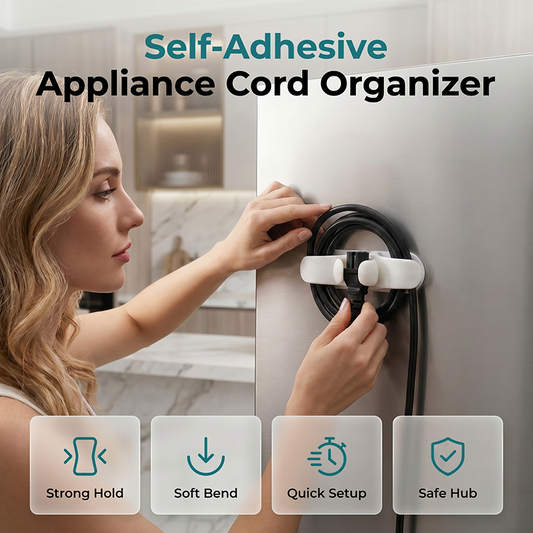🔌 Zelfklevende Siliconen Snoerorganizer voor Apparaten – Snoerorganizer met Stekkerclip