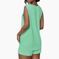 Mouwloze tanktop en korte broek – 2-delige set