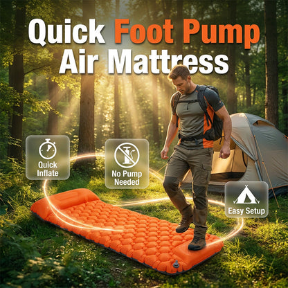 🏕️ 50% KORTING! 🛏️ Kampeerluchtmatras – Licht, isolerend & inclusief pomp ✨