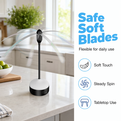 Portable Fly Repellent Fan with LED Light