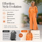 Damesjumpsuit met gesmokt en geplooid detail