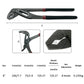 💥【50% OFF】🔥 Waterpomptang/Groefverbindingstang | Chroom-Vanadiumstaal | 7-voudig Verstelbare Kaak | Getande Kaken Antislip | Rubberen Handgreep Comfortabel | Universeel voor Loodgieterij/Auto/Huishouden 🔧