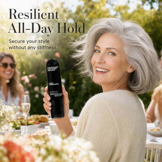 🎉50% Korting! 👩Volumegevende Stylingspray met Perzikgeur voor Luchtig Vol Haar, Langhoudend Haarspray