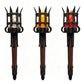 Middeleeuwse fakkel wandlamp met vintage vlameffect