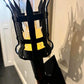 Middeleeuwse fakkel wandlamp met vintage vlameffect