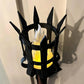 Middeleeuwse fakkel wandlamp met vintage vlameffect