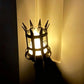 Middeleeuwse fakkel wandlamp met vintage vlameffect