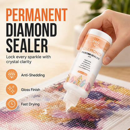 💎 Sneldrogende sealer voor diamond painting – zorgt voor extra glans en beschermt je handgemaakte kunstwerk tegen stof ✨