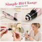 📢 50% korting!! ⏰ Draadloze elektrische nagelvijl – ABS + keramiek – 500 mAh, 5 opzetstukken & Type-C-oplaadfunctie voor manicures thuis