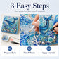 💥 Met 50% korting! 🔥 DIY-kunstparel schilderpakket – oceaan thema, 8 ontwerpen, 3D-textuur, premium zelfklevend canvas, mindfulness, ideaal cadeau 🐚