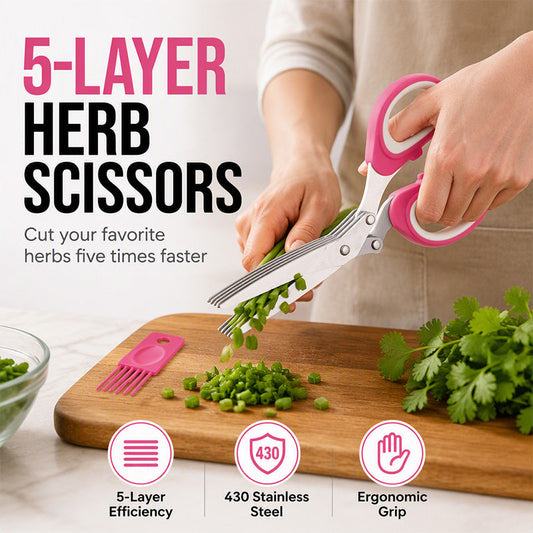 ✂️ Hak kruiden 5x sneller met slimme keukenschaar 🌿